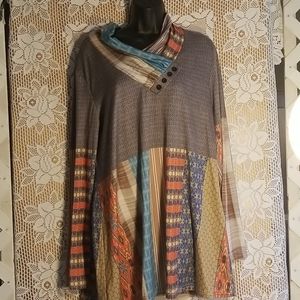 Azalea by Firmino Ladies long Sleeve Top  Large